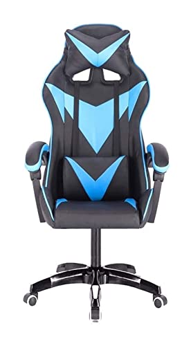 LiChA Bürostuhl, PC-Stuhl, Drehstuhl, Videospiel-Stuhl, Drehlift, Massage-Bürostuhl, Rennstuhl, Lordosenstützstuhl (Farbe: Blau), erforderlich von LiChA