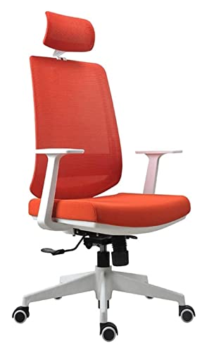 LiChA Bürostuhl, ergonomischer Sessellift, Bürostuhl, atmungsaktiver Netzsitz, Büro-Schreibtischstuhl, Gaming-Stuhl, drehbarer Spiel-Arbeitsstuhl, Stuhl (Farbe: Rot, Größe: freie Größe) von LiChA