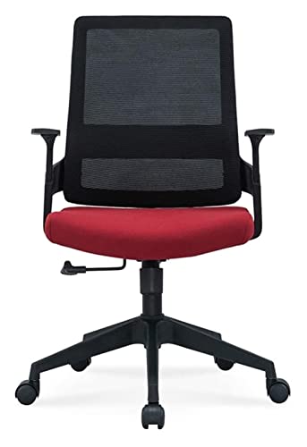 LiChA Bürostuhl, multifunktionaler Bürostuhl, Schreibtischstuhl, Computer-Drehstuhl, Liftsessel, Arbeitsstuhl, Netzrücken, Spielstuhl, Stuhl (Farbe: Rot, Größe: Einheitsgröße) von LiChA