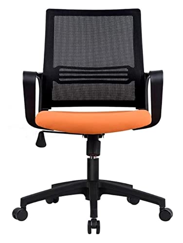 LiChA Bürostuhl Büroschreibtisch und Stuhl Computerstuhl Ergonomischer gepolsterter Sitz 360 Grad drehbarer Sessellift E-Sport-Arbeitsstuhl Stuhl (Farbe: Orange) erforderlich von LiChA