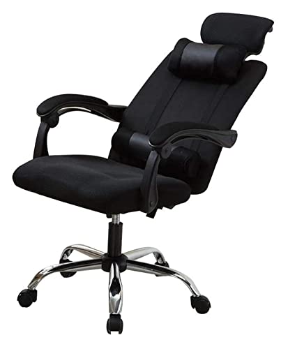 LiChA Bürostuhl Büroschreibtisch und Stuhl Computerstuhl Kopfstütze Rückenlehne Erhöhung der Halswirbelsäule Massagestuhl Spielstuhl Stuhl (Farbe: Schwarz) erforderlich von LiChA