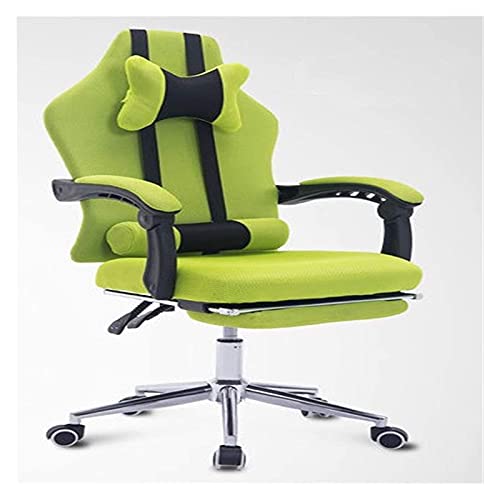 LiChA Bürostuhl Bürostuhl Ergonomischer Liegestuhl Gaming-Stuhl Computerstuhl Heimdrehstuhl Netzsitz Büro-Schreibtischstuhl Stuhl (Farbe: Grün, Größe: Einheitsgröße) erforderlich von LiChA