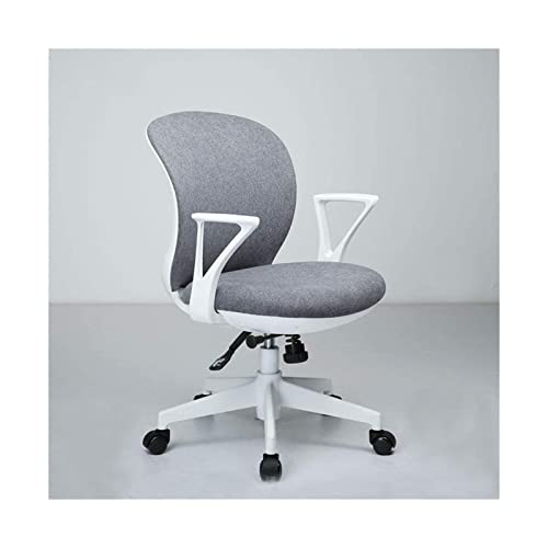 LiChA Bürostuhl Chefsessel Computertischstuhl Hebenetz Drehbarer Bürostuhl Ergonomischer Armlehnensitz Arbeits-Gaming-Stuhl Stuhl (Farbe: Weiß, Größe: 80-86 x 60 cm) erforderlich von LiChA
