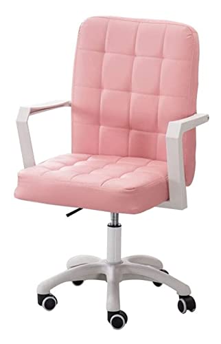 LiChA Bürostuhl Computerstuhl Drehstuhl Chefsessel Höhe und untere Rückenlehne Bürostuhl Ergonomischer Spielstuhl Arbeitsstuhl Stuhl (Farbe: Rosa) erforderlich von LiChA