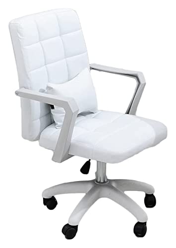 LiChA Bürostuhl Computerstuhl Drehstuhl Chefsessel Höhere und untere Rückenlehne Bürostuhl Ergonomischer Spielstuhl Arbeitsstuhl Stuhl (Farbe: Cremeweiß) erforderlich von LiChA