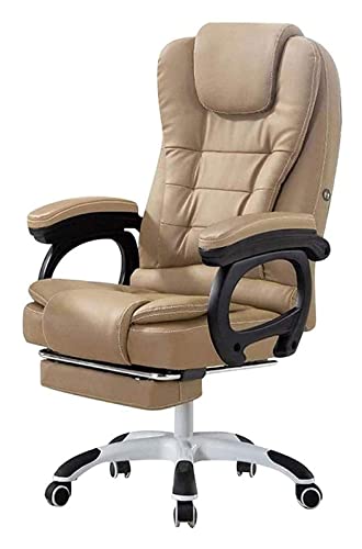 LiChA Bürostuhl E-Sport-Stuhl, Lift-Drehstuhl, hohe Rückenlehne, Büro-Schreibtischstuhl, Ergonomie, Neigungsfunktion, kniender Stuhl, Boss-Stuhl, Stuhl (Farbe: Khaki) erforderlich von LiChA
