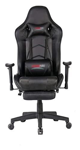 LiChA Bürostuhl E-Sport-Stuhl, Rennspielstuhl, Bürostuhl, Computertisch und Stuhl, einziehbarer Pedal-Liegestuhl, gepolsterter Sitzstuhl (Farbe: Bildfarbe, Größe: 70 x 70 x 125 cm) von LiChA