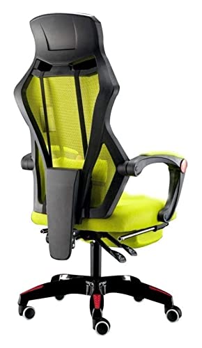 LiChA Bürostuhl E-Sport-Stuhl Bürostuhl Ergonomischer Stuhl mit Fußstütze Liegestuhl mit hoher Rückenlehne Racing-Stil Spielstuhl Massage-Arbeitsstuhl Stuhl (Farbe: Grün) erforderlich von LiChA