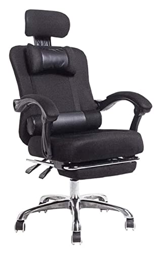 LiChA Bürostuhl Elektrischer Wettbewerbsstuhl Ergonomie-Bürostuhl Spielstuhl Mesh-Fußstützenstuhl Computertisch mit hoher Rückenlehne und Stuhl Stuhl (Farbe: Schwarz) erforderlich von LiChA