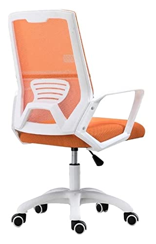 LiChA Bürostuhl Ergonomischer Bürostuhl, Bürostuhl mit integrierter Rückenlehne, Computerstuhl, drehbarer Spielstuhl, Arbeitsstuhl, Stuhl (Farbe: Orange) von LiChA