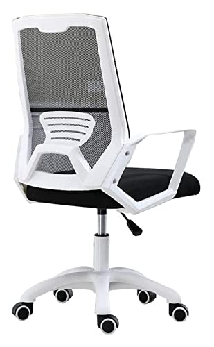 LiChA Bürostuhl Ergonomischer Bürostuhl, Bürostuhl mit integrierter Rückenlehne, Computerstuhl, drehbarer Spielstuhl, Arbeitsstuhl, Stuhl (Farbe: Schwarz) erforderlich von LiChA