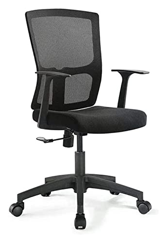 LiChA Bürostuhl Ergonomischer Bürostuhl Aufgabenbüro-Schreibtischstuhl Konferenzcomputerstuhl Mesh-Hebedrehstuhl Spielstuhl Stuhl (Farbe: Schwarz, Größe: 96 x 47 x 64 cm) erforderlich von LiChA