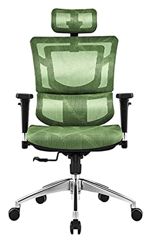 LiChA Bürostuhl Ergonomischer Computerstuhl Bürostuhl Heimspiel-Gaming-Stuhl Bequeme sitzende Rückenlehne Boss-Drehstuhl Stuhl (Farbe: Grün, Größe: Einheitsgröße) erforderlich von LiChA