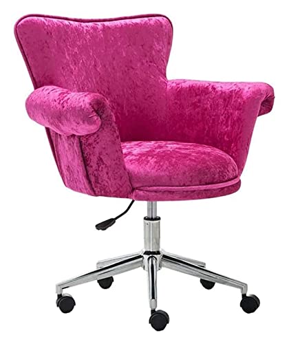 LiChA Bürostuhl Ergonomischer Schreibtisch und Stuhl Chefsessel Bürostuhl Samt gepolsterter Sitz Spielstuhl Rückenlehne Computerstuhl Stuhl (Farbe: Rosa) erforderlich von LiChA