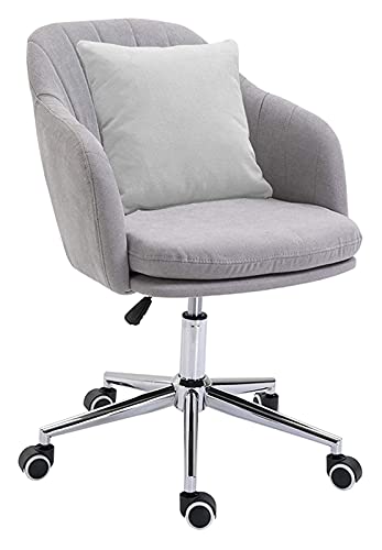 LiChA Bürostuhl Ergonomischer drehbarer Computerstuhl Bürostuhl Dick gepolsterte Sitzlehne Arbeitsstuhl Gaming-Stuhl Stuhl (Farbe: Grau) erforderlich von LiChA