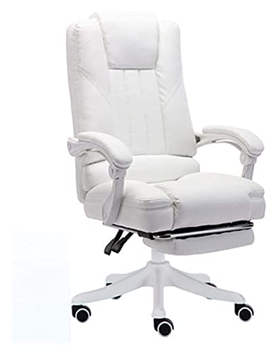 LiChA Bürostuhl Ergonomischer technischer Computerstuhl Bürostuhl mit Rückenlehne Game Chair Home Drehtisch und Stuhl Stuhl (Farbe: Weiß, Größe: Einheitsgröße) erforderlich von LiChA