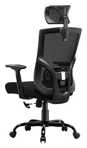 LiChA Bürostuhl Gaming-Stuhl Boss-Stuhl Ergonomischer Computerstuhl Drehstuhl mit hoher Rückenlehne Videospielstuhl Mesh-Arbeitsstuhl Stuhl (Farbe: Schwarz) erforderlich von LiChA