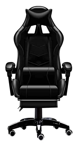 LiChA Bürostuhl Gaming-Stuhl Ergonomischer Bürostuhl Lift Drehstuhl Spielstuhl Bürostuhl mit hoher Rückenlehne Spielstuhl Arbeitsstuhl Stuhl (Farbe: Schwarz) erforderlich von LiChA