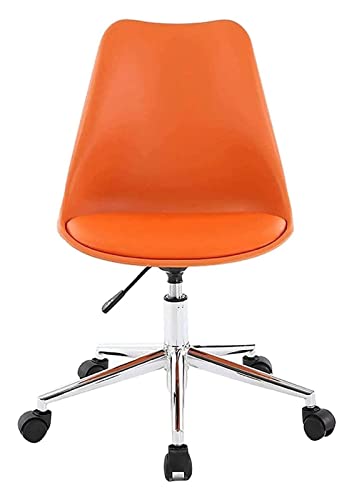 LiChA Bürostuhl Hebbarer Computerstuhl Bürostuhl Tisch und Stuhl mit mittlerer Rückenlehne und Sitz mit Lordosenstütze Höhenverstellbarer Gaming-Stuhl Stuhl (Farbe: Orange) erforderlich von LiChA