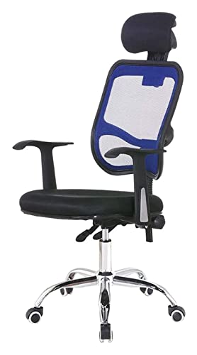 LiChA Bürostuhl Hebedrehstuhl Büroschreibtischstuhl Netzrückenlehne Ergonomischer Computerstuhl Freizeitstuhl Kissenstuhl Spielstuhl Stuhl (Farbe: Blau) erforderlich von LiChA