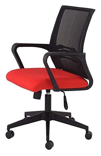 LiChA Bürostuhl Rückenlehne Netzstuhl Drehbarer Bürostuhl Computertischstuhl Heimliftstuhl Ergonomischer Arbeitsstuhl Spielstuhl Stuhl (Farbe: Rot) erforderlich von LiChA