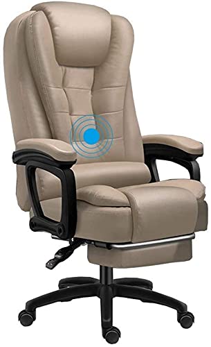 LiChA Sonnenliegen, Executive-Drehstuhl, Computerstuhl, hohe Rückenlehne, ergonomisches Design, 150 kg Belastung, Massage-Pu-Liege-Kippmechanismus mit Fußstütze, verwendet für Heimbüro-Möbel von LiChA
