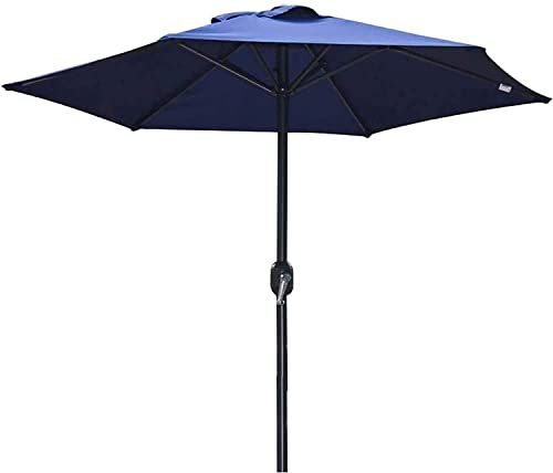 LiJJi Garden Parasols Outdoor Parasols Patio Umbrella 6 Feet Outdoor Table Umbrella with Crank 6 Iron Ribs, Market Umbrella for Pool, Beach, Garde von LiJJi