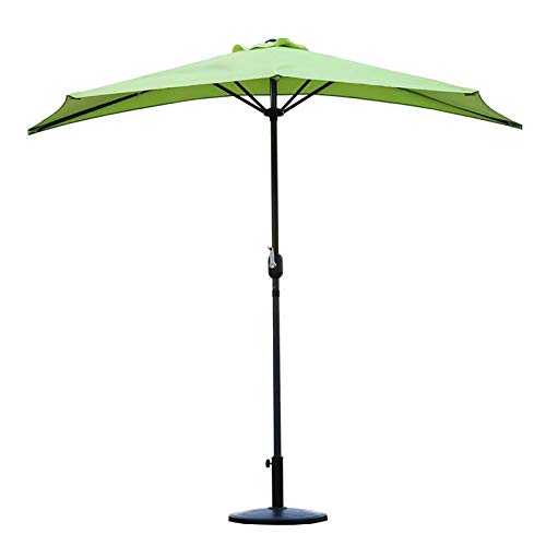 LiJJi Half-Round Parasol Umbrella for Outdoor Patio Garden Balcony Table Market Umbrella Against The Wall Courtyard Without Ba von LiJJi