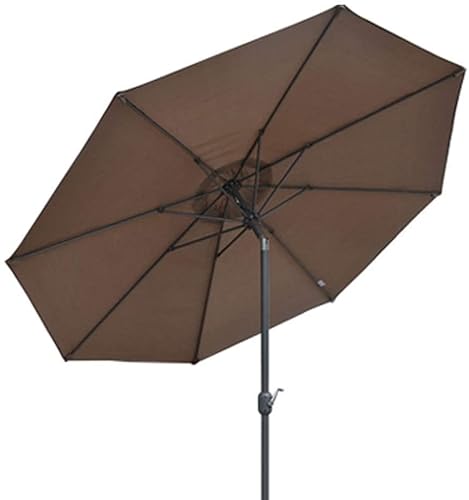 LiJJi Outdoor Garden Parasol Beach Patio Umbrella 9.8ft/3m, Garden Parasol Sun Umbrella with Crank and 8 Sturdy Ribs, Waterproof and Fade Resistan von LiJJi