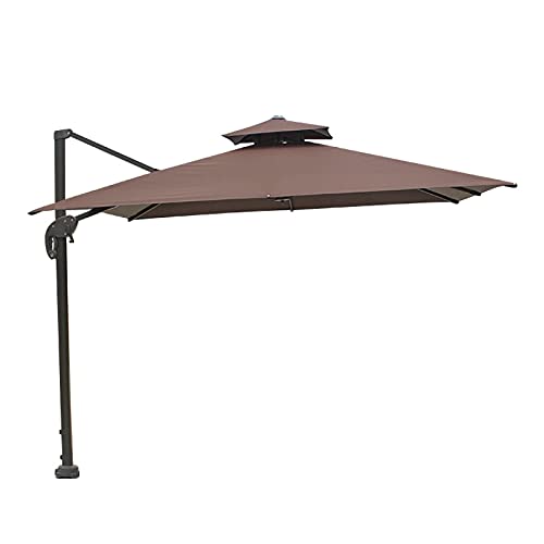 LiJJi Outdoor Market Table Umbrella for Swimming Pool Garden Porch Deck Lawn Backyard and Market White-3 * 3m von LiJJi