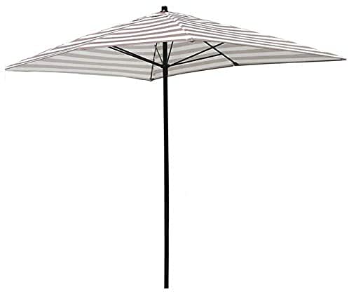 LiJJi Parasol 2 * 1.5M Garden Rectangular Beach Umbrella Courtyard Umbrella Metal Rod + 6 Umbrella Bones Parasols von LiJJi