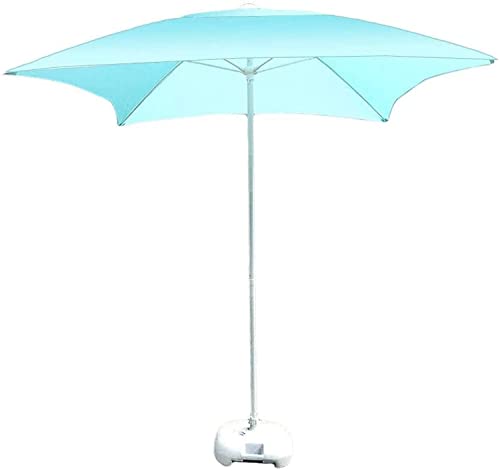 LiJJi Parasols Patio Deck Square Garden Table Umbrella 6.6Ft/2m, Perfect for Outdoor Yard, Beach Commercial Event Market, Swimming Pool, Light Blu von LiJJi