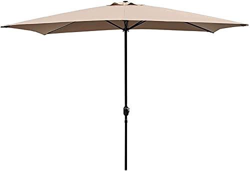 LiJJi Sun Umbrella Patio Umbrella Outdoor Patio Umbrella Rectangular with Crank von LiJJi