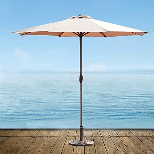 LiJJi Sun Umbrella Portable Outdoor Protective Sunshade, Outdoor Umbrella Market Terrace Garden Lawn Table Sunshade Iron Umbrella UV Protection von LiJJi