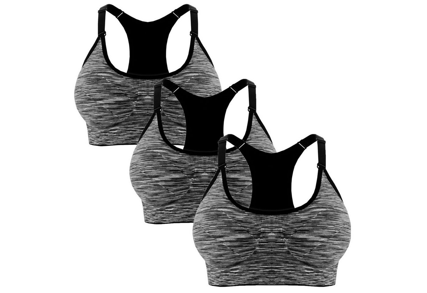 Libella Set: Sport-BH 3714 (2/3/4er-Pack) Gepolsterter Push-up Sport BH mit verstellbare Träger von Libella