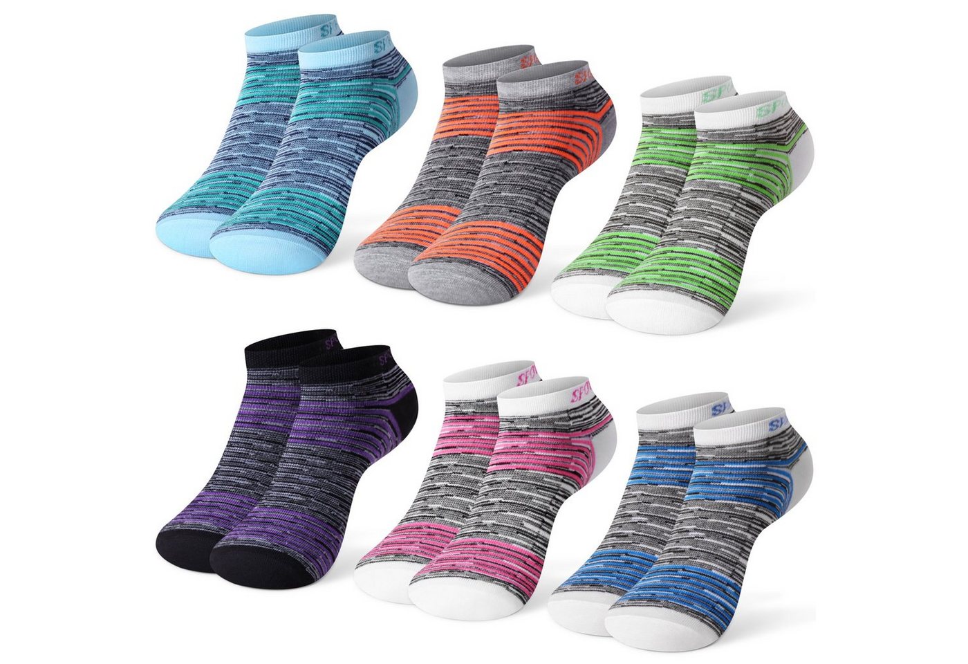 Libella Sneakersocken 92220 (12er-Pack) Sneaker Socken uni Farbe von Libella