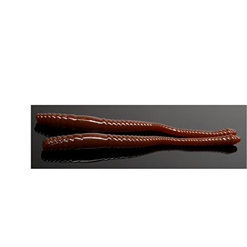 Libra Lures Dying Worm 7cm - Brown - 15Stück | Creaturebait von Libra Lures