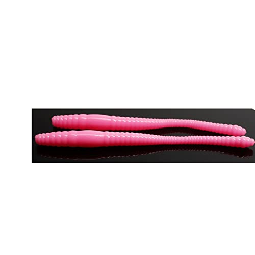 Libra Lures Dying Worm 7cm - Bubble Gum - 15Stück | Creaturebait von Libra Lures
