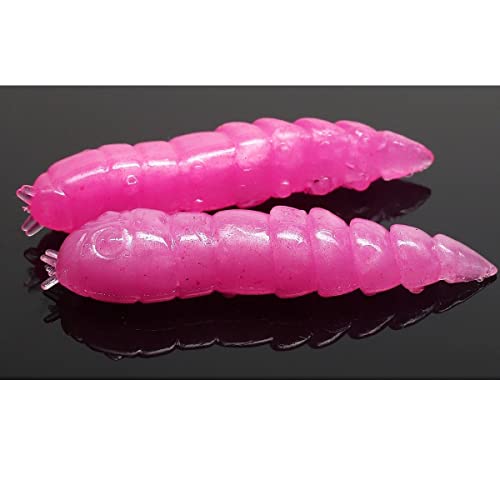 Libra Lures Kukolka 42 42mm 4,2cm Käse Pink Pearl 018 5908291081874 zum auftreibenden Angeln Forellenangeln von Libra Lures