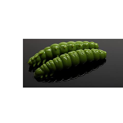 Libra Lures Larva 3cm - Olive - 15Stück | Creaturebait von Libra Lures
