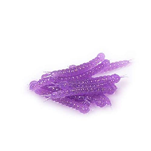 Libra Lures Slight Worm 3,8cm - Purple Glitter - 15Stück | Creaturebait von Libra Lures