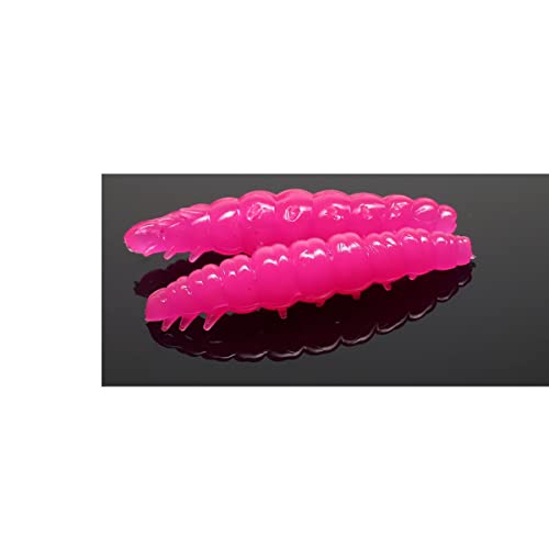 Libra Lures Larva 3cm - hot pink limeted - 15Stück | Creaturebait von Libra Lures
