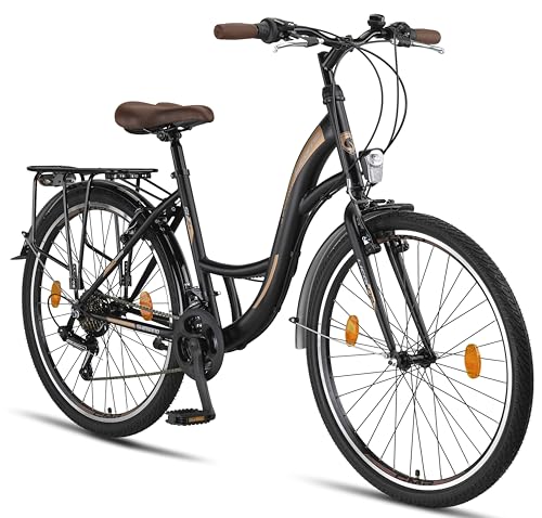 L-V-ATB Citybike Licorne Bike Premium TrekkingBike in 28 Zoll 21 Gang-Schaltung Fahrrad für Herren Mädchen und Damen Jungen Männerfahrrad