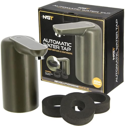 NGT Automatischer Wasserhahn für Wasserträger Karpfenangeln Nachtlicht USB Auto Tap von Lidsters Fishing Supplies
