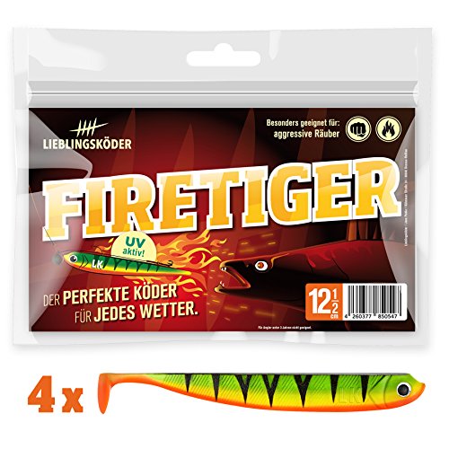 Lieblingsköder Gummifisch Firetiger 12,5 cm von Lieblingsköder