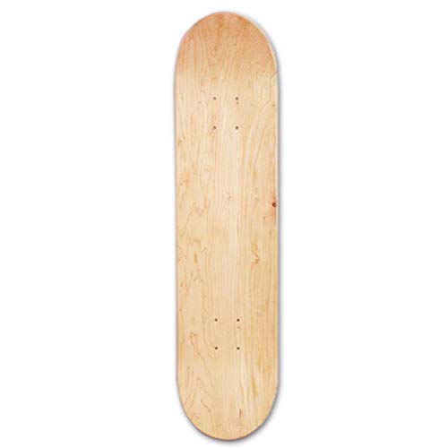 Liery Skateboard Deck, 8-Zoll-8-Schicht-Ahorn Blank Double Concave Skateboards Natürliche Skate Deck Board Skateboards Deck Holz Ahorn von Liery
