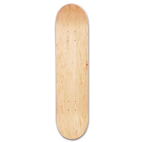 Liery Skateboard Deck, 8-Zoll-8-Schicht-Ahorn Blank Double Concave Skateboards Natürliche Skate Deck Board Skateboards Deck Ahorn von Liery