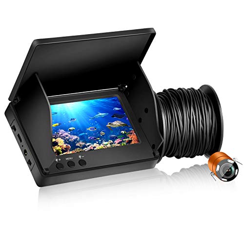 Fish Finder Kamera Unterwasser-Angelkamera mit 4,3 Zoll IPS Display für Eis, Fluss und Boot von LifBetter