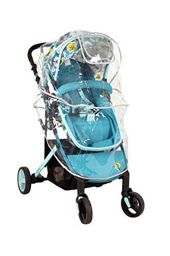 LittleLife Buggy und Kinderwagen Transparente Regen- und Windschutzhülle, Universal-Vollschutz passend von LittleLife