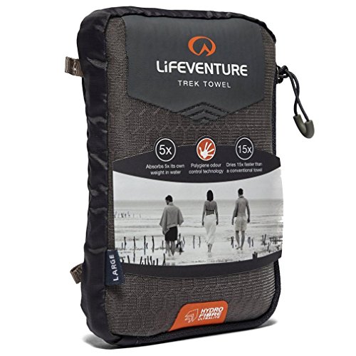 Lifeventure HydroFibre Ultraleichtes und kompaktes Abenteuer-Sporthandtuch - Superschnell trocknend, sehr kompakt von Lifeventure